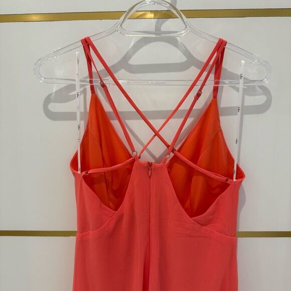 LULU’S coral high low ruffle long maxi dress small - Picture 5 of 11